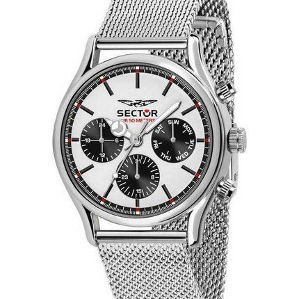 Orologio da uomo Sector 660 quadrante bianco argento in acciaio inossidabile al quarzo R3253517008