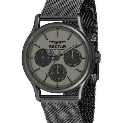 Orologio da uomo Sector 660 Green Sandal Dial in acciaio inossidabile al quarzo R3253517014