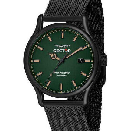 Orologio da uomo Sector 660 quadrante verde opaco in acciaio inossidabile al quarzo R3253517021