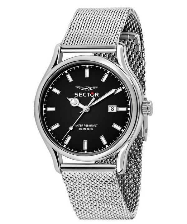 Orologio da uomo Sector 660 multifunzione in acciaio inossidabile con quadrante nero al quarzo R3253517023