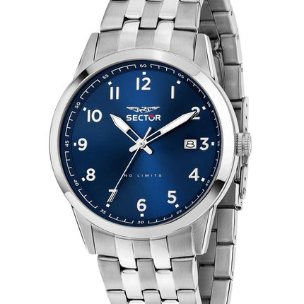 Orologio da uomo Sector 660 in acciaio inossidabile con quadrante blu al quarzo R3253517032