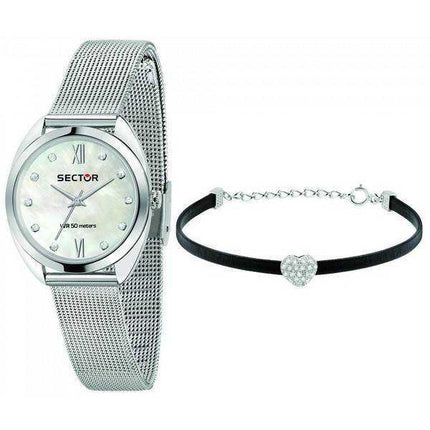 Orologio da donna Sector 955 quadrante bianco in acciaio inossidabile al quarzo R3253518505