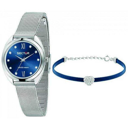Orologio da donna Sector 955 quadrante blu in acciaio inossidabile al quarzo R3253518506