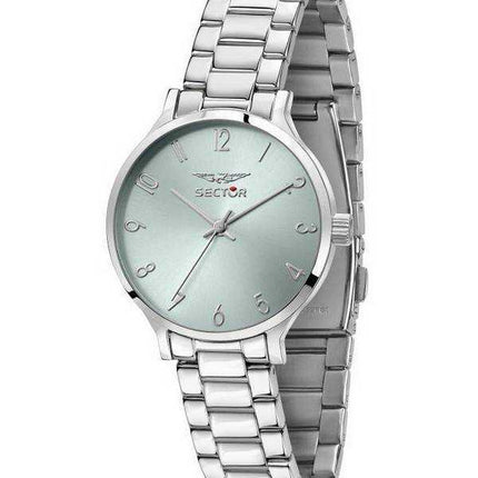 Orologio da donna Sector 370 con quadrante lucido azzurro in acciaio inossidabile al quarzo R3253522502