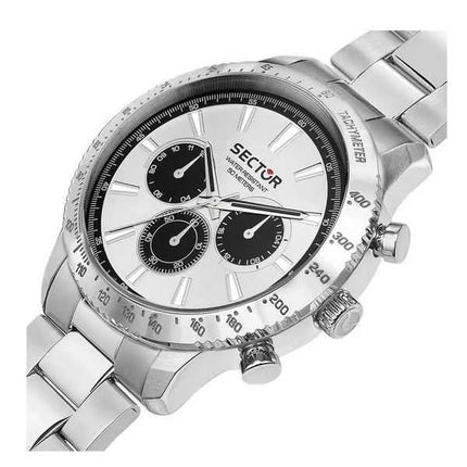 Orologio da uomo Sector 270 multifunzione in acciaio inossidabile con quadrante bianco al quarzo R3253578027