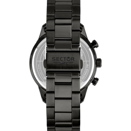 Orologio da uomo Sector 270 multifunzione in acciaio inossidabile con quadrante nero al quarzo R3253578031
