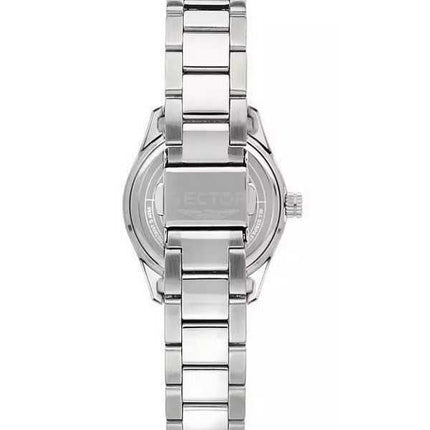 Orologio da donna Sector 270 Just Time con accenti di cristallo in acciaio inossidabile con quadrante argentato al quarzo R32535