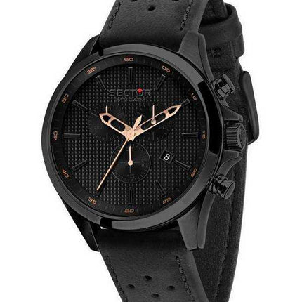 Orologio da uomo Sector De Gayardon Cronografo al quarzo con cinturino in pelle R3271623001 100M
