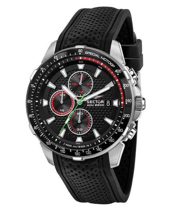Orologio da uomo Sector ADV2500 Special MotoGP cronografo quadrante nero quarzo R3271643003 100M