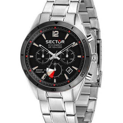 Orologio da uomo Sector 770 cronografo quadrante nero in acciaio inossidabile al quarzo R3273616008 100M