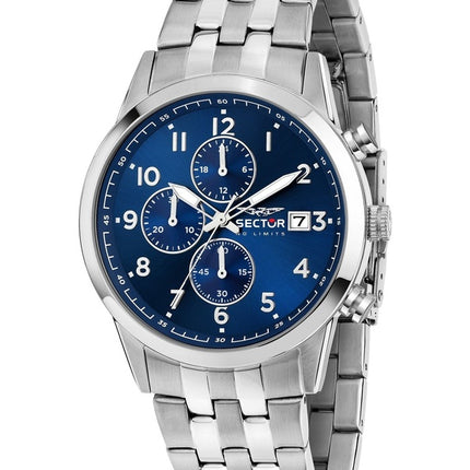 Sector 660 Cronografo Acciaio Inossidabile Quadrante Blu Quarzo R3273617007 Orologio da Uomo