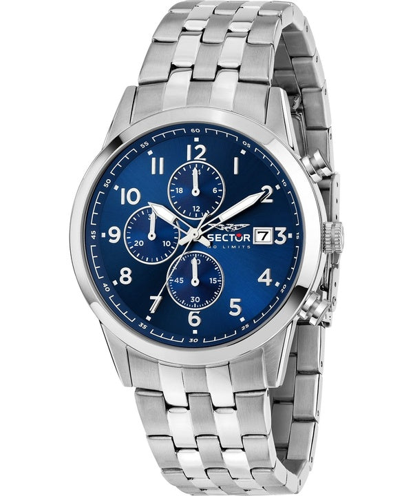 Sector 660 Cronografo Acciaio Inossidabile Quadrante Blu Quarzo R3273617007 Orologio da Uomo