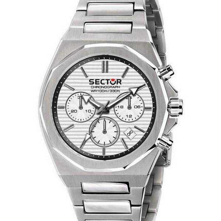 Orologio da uomo Sector 960 cronografo bianco argento con quadrante in acciaio inossidabile al quarzo R3273628004 100M