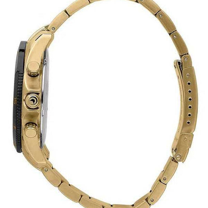 Orologio da uomo Sector 650 cronografo tono oro acciaio inossidabile quadrante nero quarzo R3273631002 100M