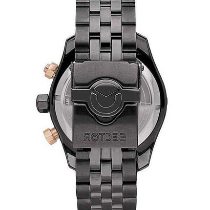 Orologio da uomo Sector Diving Team Cronografo quadrante nero al quarzo Diver R3273635003 300M