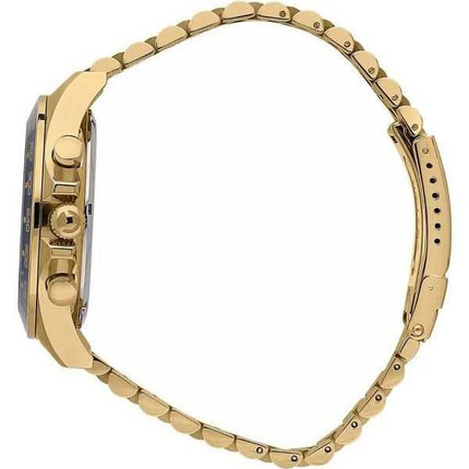 Orologio da uomo Sector 230 cronografo tono oro acciaio inossidabile quadrante blu quarzo R3273661030 100M