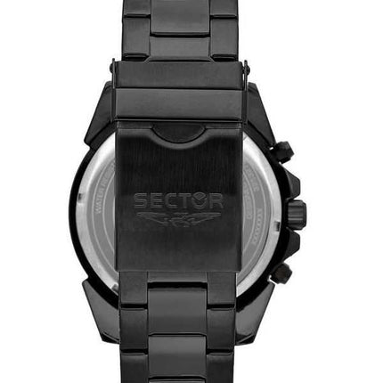 Orologio da uomo Sector 450 cronografo in acciaio inossidabile con quadrante nero al quarzo R3273776005 100M