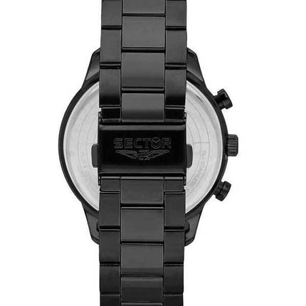 Orologio da uomo Sector 270 cronografo in acciaio inossidabile con quadrante nero al quarzo R3273778001