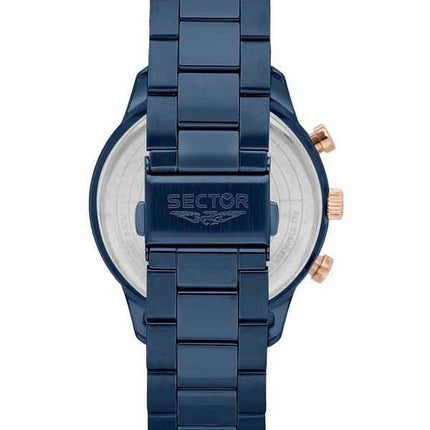 Orologio da uomo Sector 270 cronografo in acciaio inossidabile con quadrante blu al quarzo R3273778004