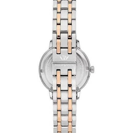 Philip Watch Swiss Made Audrey acciaio inossidabile quadrante bianco quarzo R8253150510 orologio da donna