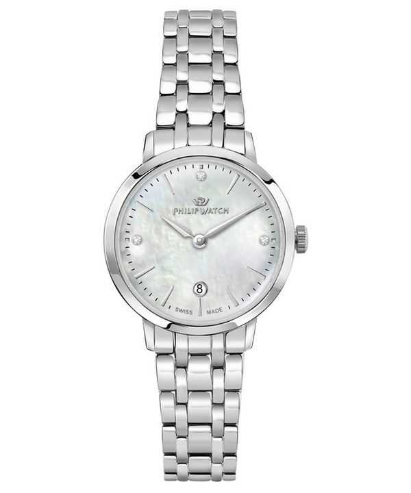 Philip Watch Swiss Made Audrey Crystal Accents quadrante in madreperla al quarzo R8253150512 orologio da donna