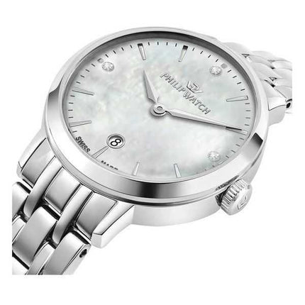 Philip Watch Swiss Made Audrey Crystal Accents quadrante in madreperla al quarzo R8253150512 orologio da donna