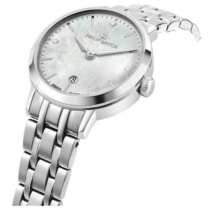 Philip Watch Swiss Made Audrey Crystal Accents quadrante in madreperla al quarzo R8253150512 orologio da donna