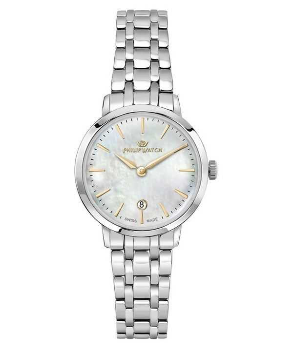Philip Watch Swiss Made Audrey acciaio inossidabile quadrante in madreperla quarzo R8253150513 orologio da donna
