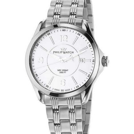 Philip Watch Swiss Made Blaze acciaio inossidabile quadrante argento quarzo R8253165009 orologio da uomo 100M