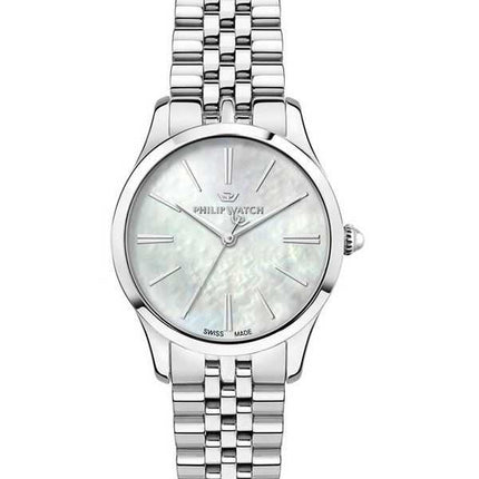 Philip Watch Swiss Made Grace Acciaio inossidabile Quadrante in madreperla Quarzo R8253208517 Orologio da donna 100M