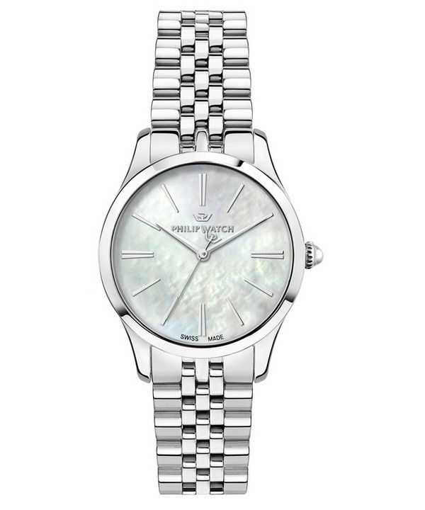Philip Watch Swiss Made Grace Acciaio inossidabile Quadrante in madreperla Quarzo R8253208517 Orologio da donna 100M