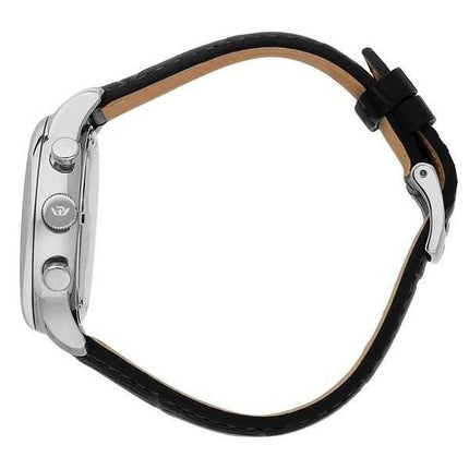 Philip Watch Swiss Made Anniversary Cronografo Cinturino in pelle Quadrante nero Quarzo R8271650002 Orologio da uomo 100M