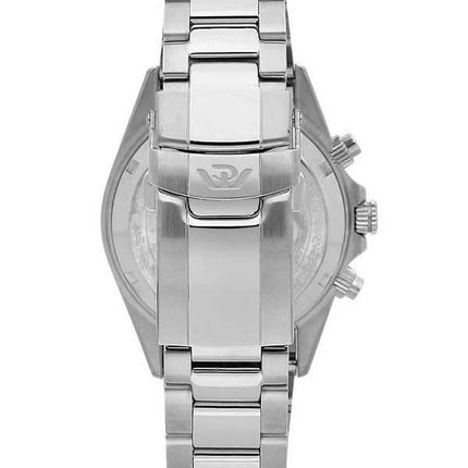 Orologio da uomo Philip Watch Swiss Made Caribe Sport Cronografo in acciaio inossidabile quadrante nero Sunray al quarzo R827360
