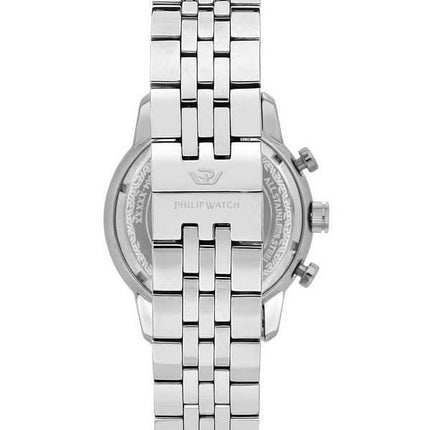 Philip Watch Swiss Made Anniversary Cronografo in acciaio inossidabile quadrante blu al quarzo R8273650004 Orologio da uomo 100M