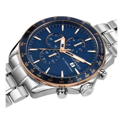 Philip Watch Swiss Made Blaze Cronografo in acciaio inossidabile quadrante blu al quarzo R8273995006 Orologio da uomo 100M