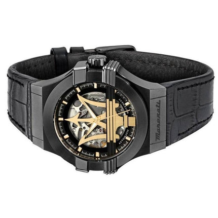 Orologio da uomo Maserati Potenza con quadrante scheletrato automatico R8821108036 100M