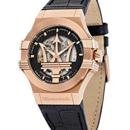 Maserati Potenza Classic Skeleton Dial Automatic R8821108039 100M Orologio da uomo