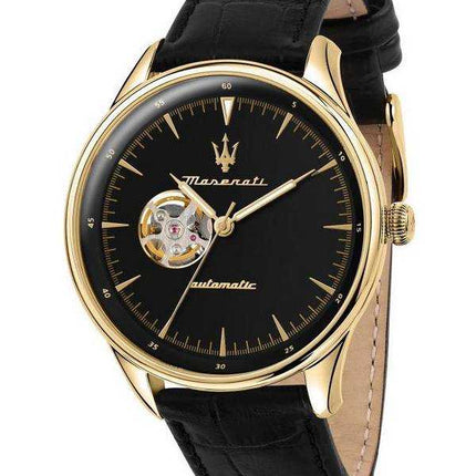 Maserati Tradizione Cinturino in Pelle Quadrante Nero Automatico R8821146001 100M Orologio Uomo