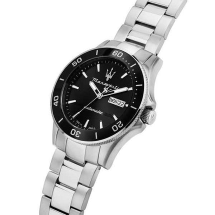 Orologio da uomo Maserati Competizione in acciaio inossidabile quadrante nero automatico R8823100002 100M