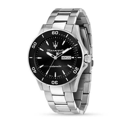 Orologio da uomo Maserati Competizione in acciaio inossidabile quadrante nero automatico R8823100002 100M