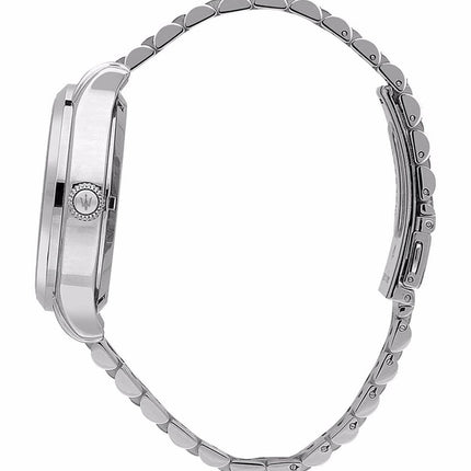 Orologio da uomo Maserati Epoca in acciaio inossidabile con scheletro grigio e quadrante Sunray automatico R8823118015 100M