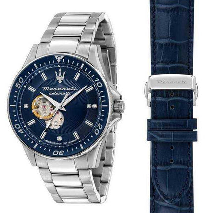 Maserati Sfida Diamond Open Heart Dial Automatic R8823140007 100M Orologio da uomo