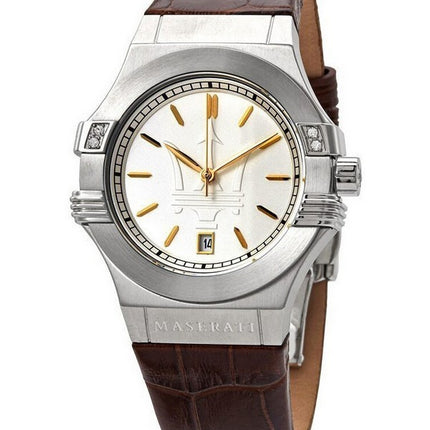 Orologio da donna 100M Maserati Potenza quadrante argento al quarzo R8851108506