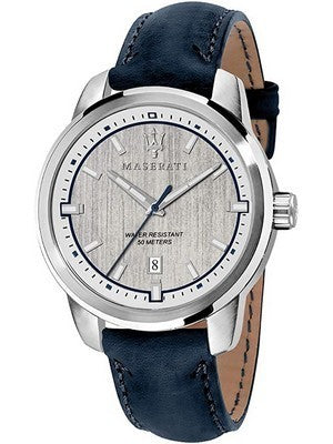 Orologio da uomo Maserati Successo con quadrante argento al quarzo R8851121010