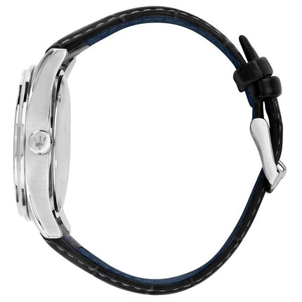 Maserati Classic Sorpasso Cinturino in pelle Quadrante blu Sunray Quarzo R8851124003 Orologio da uomo 100M