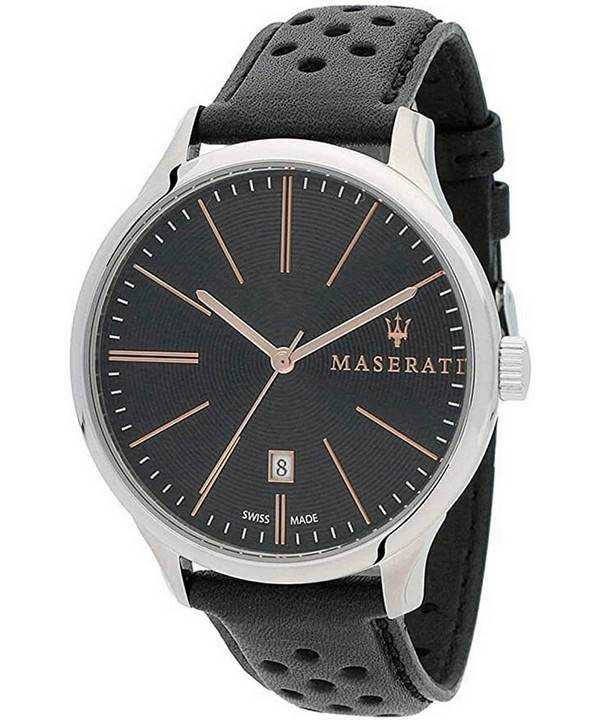 Orologio da uomo Maserati Attrazione con quadrante nero al quarzo R8851126003 100M