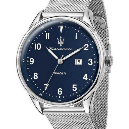 Orologio da uomo Maserati Tradizione in maglia di acciaio inossidabile con quadrante blu solare R8851146002 100M