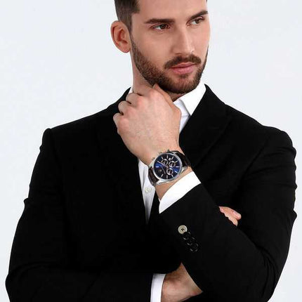 Orologio da uomo Maserati Attrazione in edizione limitata, cronografo, quadrante blu, quarzo R8851151003