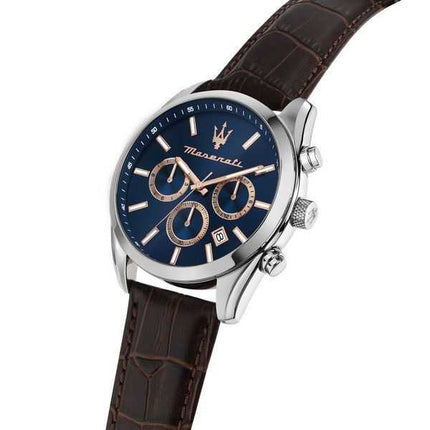 Orologio da uomo Maserati Attrazione in edizione limitata, cronografo, quadrante blu, quarzo R8851151003