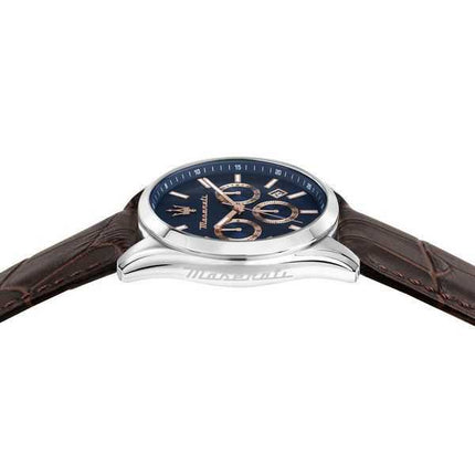 Orologio da uomo Maserati Attrazione in edizione limitata, cronografo, quadrante blu, quarzo R8851151003